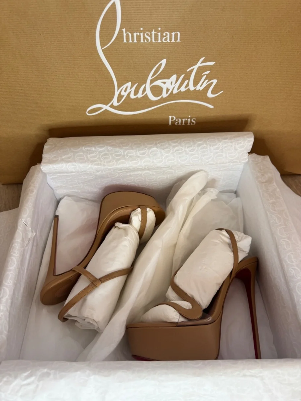 Christian Louboutin Rosalie Alta 150mm Blush size 36